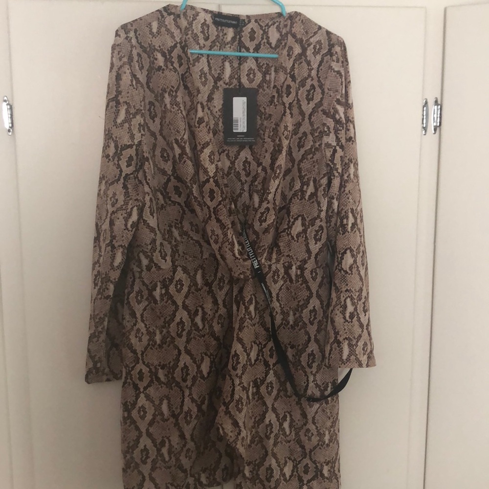 PLT snakeskin dress